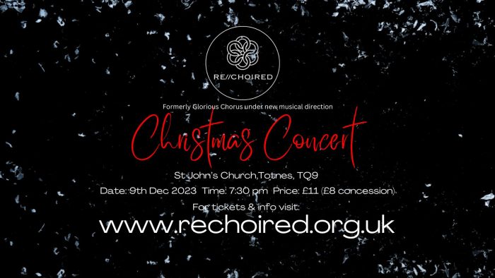 Christmas Concert Totnes RECHOIRED (Facebook Cover)