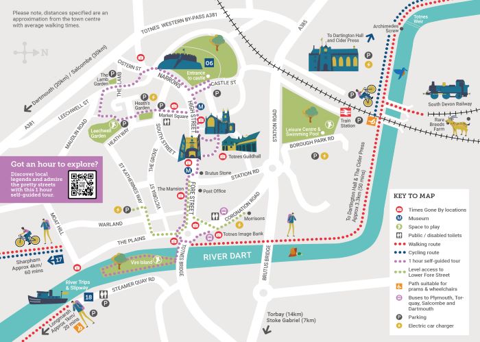 main town map 2024 - Visit Totnes